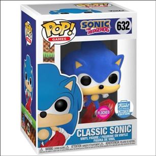 POP! Games figure 632-B Classic Sonic (Flocked)