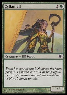 Magic the Gathering: Shards of Alara (Base Set) card 127 Cylian Elf
