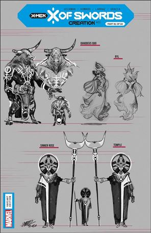X of Swords: Creation issue 1-E Pepe Larraz 1:10 Design Cover