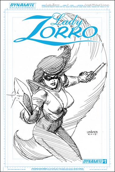 Lady Zorro (2014) issue 2-B 1:10 Black & White Cover