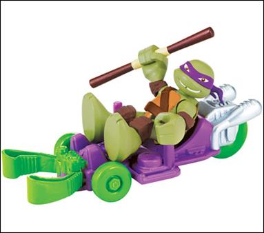 Teenage Mutant Ninja Turtles: Half-Shell Heroes figure 1-B Donnie with Luge (Loose)