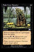 Magic the Gathering: Onslaught (Base Set) card 144 Fade from Memory