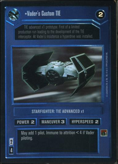 Star Wars: Reflections: A Collector's Bounty (Base Set) card 50 Vader's Custom TIE