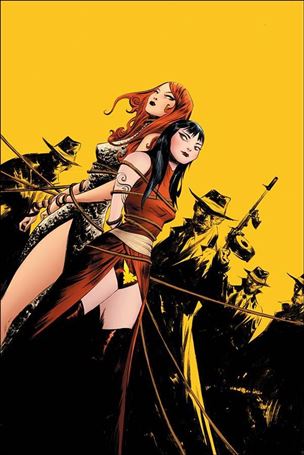 Vampirella / Red Sonja issue 7-O Jae Lee 1:25 Yellow Virgin Cover