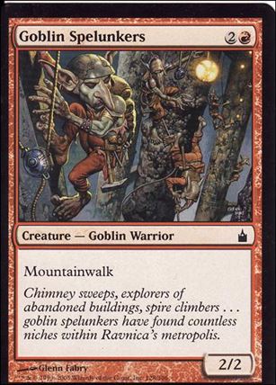 Magic the Gathering: Ravnica (Base Set)  card 128 Goblin Spelunkers