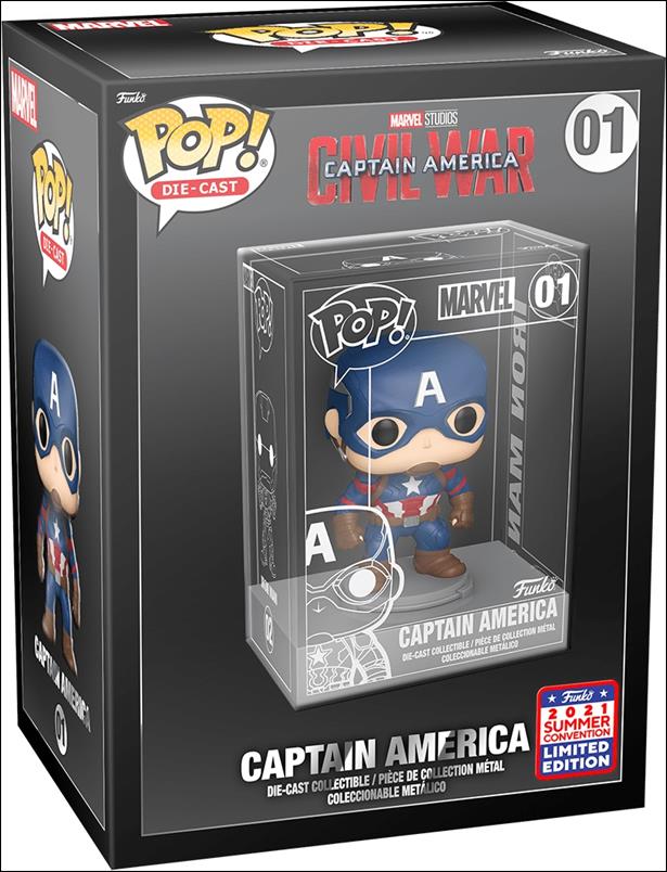 POP! Die-Cast figure 1-B Captain America Summer Convention Exclusive