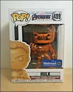 POP! Marvel figure 499-B Hulk Chrome w/ Gauntlet (Orange)