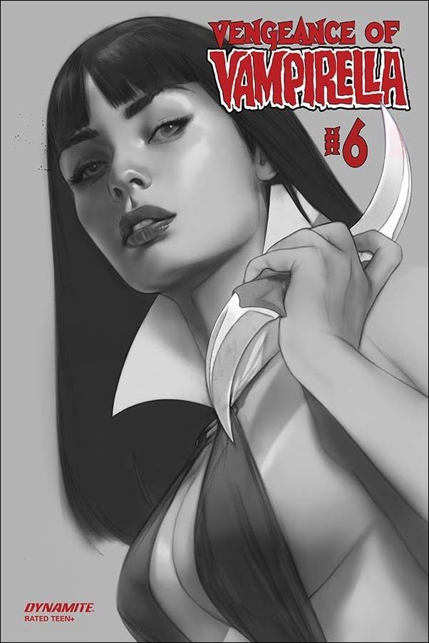 Vengeance of Vampirella (2019) issue 6-M Ben Oliver 1:30 Black & White Cover