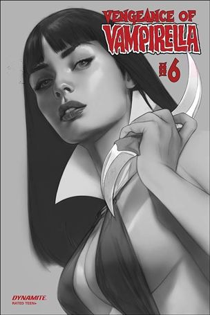 Vengeance of Vampirella (2019) issue 6-M Ben Oliver 1:30 Black & White Cover