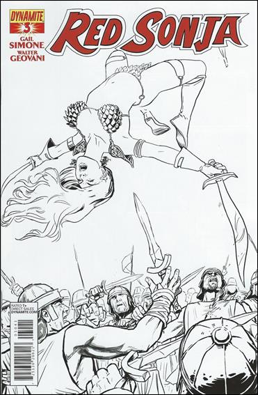 Red Sonja (2013) issue 3-E Pia Guerra 1:25 Black & White Cover