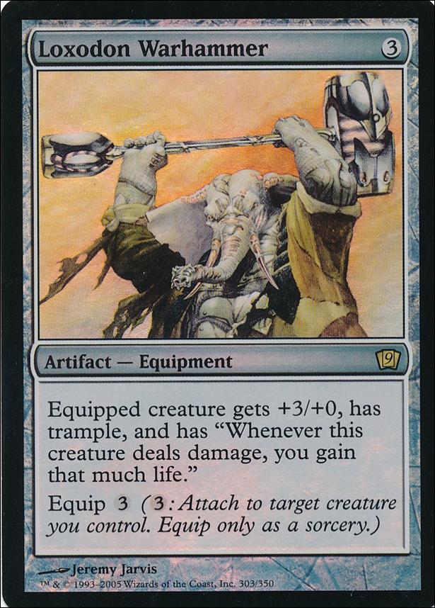 Magic the Gathering: 9th Edition (Foil Set) card 303 Loxodon Warhammer