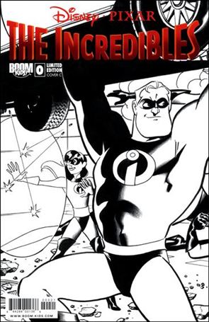 Incredibles: City of Incredibles issue 0-C Black and White Incentive Cover