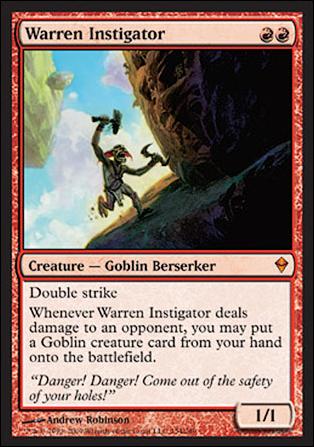 Magic The Gathering: Zendikar (Base Set) card 154 Warren Instigator