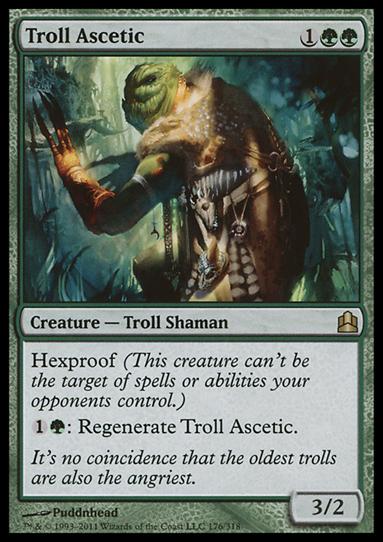 Magic the Gathering: Commander (Base Set) card 176 Troll Ascetic