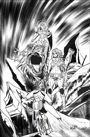 Sonjaversal issue 4-I Vincenzo Federici Black & White Virgin Cover