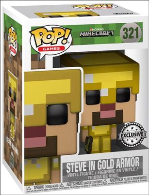 POP! Games figure 321 Steve in Gold Armor