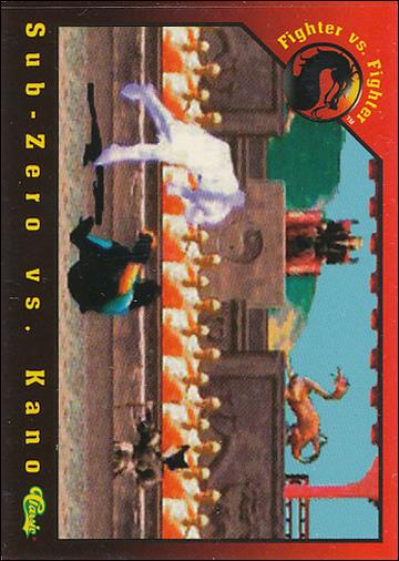 Mortal Kombat (Base Set) card 33 Sub-Zero vs. Kano