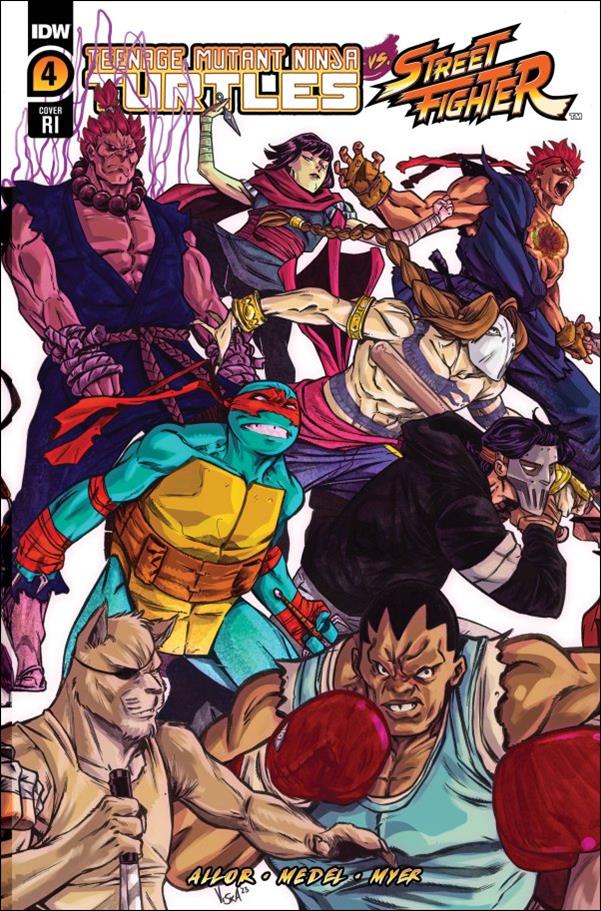 Teenage Mutant Ninja Turtles vs. Street Fighter issue 4-D Vincenzo Federici 1:25 Cover