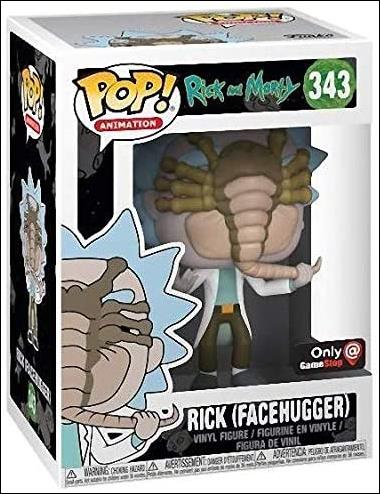 POP! Animation figure 343 Rick (Facehugger) GameStop Exclusive