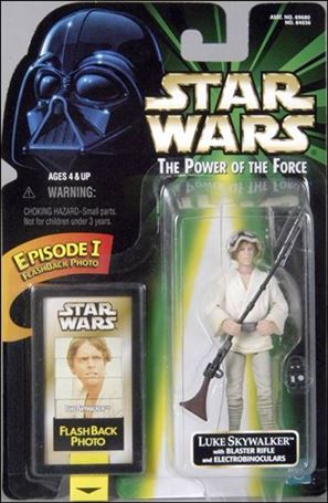 Star Wars: The Power of the Force 2 3 3/4" Basic Action Figures figure 86 Luke Skywalker w/ Flashback Card