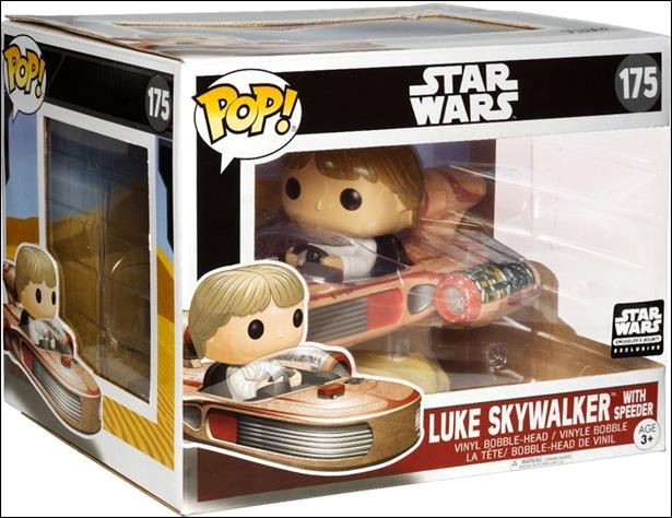 POP! Star Wars figure 175 Luke Skywalker with Speeder Smuggler's Bounty