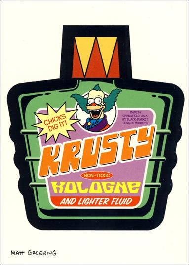 Simpsons Mania! (Base Set) card 48 Krusty Kologne