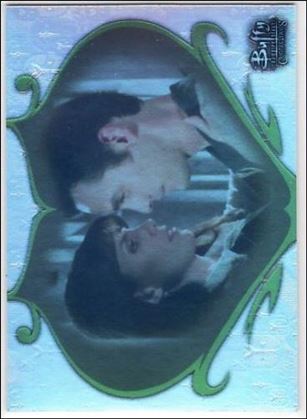 Buffy the Vampire Slayer: Connections (Parallel Foil Base Set) card BC-38 Xander + Cordelia: Lust Connection
