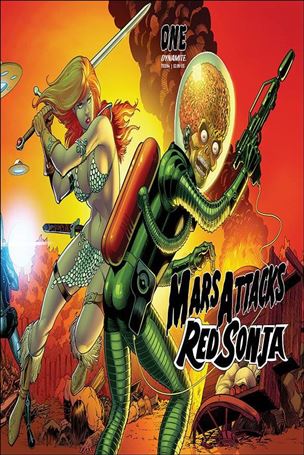 Mars Attacks Red Sonja issue 1-E Barry Kitson Card Homage Cover