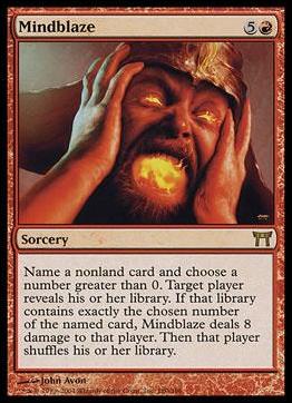 Magic the Gathering: Champions of Kamigawa (Base Set) card 180 Mindblaze
