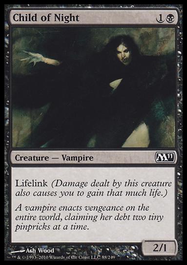 Magic the Gathering: 2011 Core Set (Base Set) card 88 Child of Night