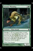 Magic the Gathering: Duel Decks: Izzet vs. Golgari (Base Set) card 59 Greater Mossdog