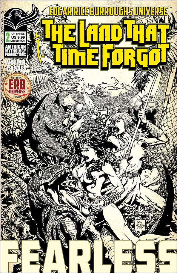Land That Time Forgot: Fearless issue 2-B Black & White Cover 1/350