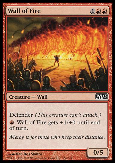 Magic the Gathering: 2013 Core Set (Base Set) card 156 Wall of Fire