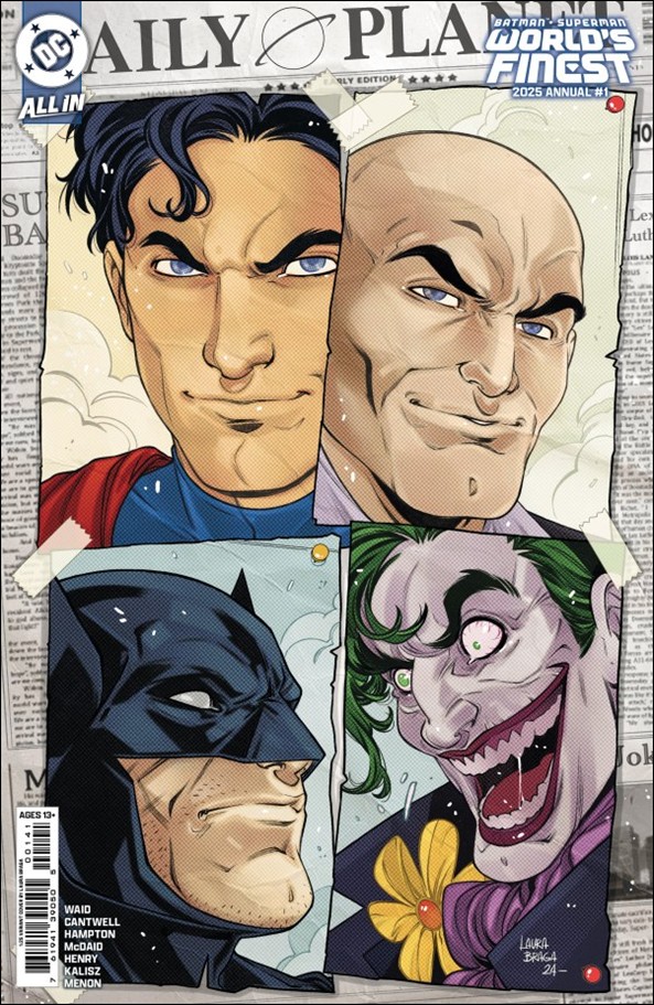 Batman / Superman: World's Finest 2025 Annual issue 1-D Laura Braga 1:25 Cardstock Cover