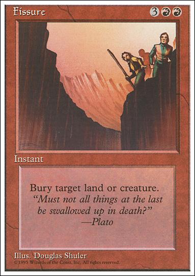 Magic the Gathering: 4th Edition (Base Set) card 194 Fissure