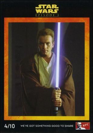 Star Wars: Episode I The Phantom Menace Kentucky Fried Chicken AUS (Promo) card 4/10 Obi-Wan Kenobi