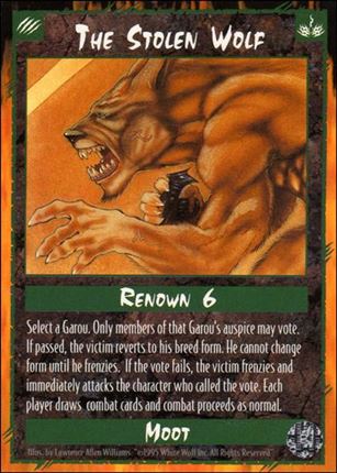 Rage Limited (Base Set) card 278 The Stolen Wolf 