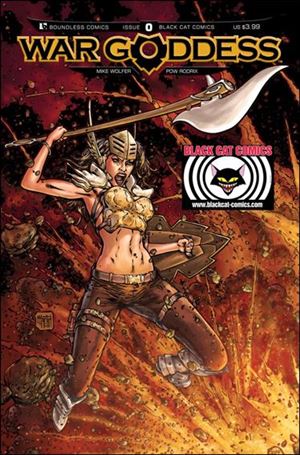 War Goddess issue 0-K Black Cat Comics Cover