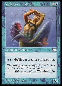 Magic the Gathering: Weatherlight (Base Set) card 58 Vodalian Illusionist