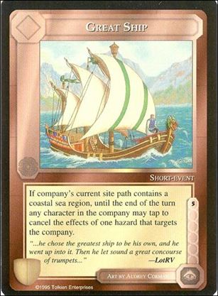 Middle-Earth: The Wizards (Base Set) card 195 Great Ship