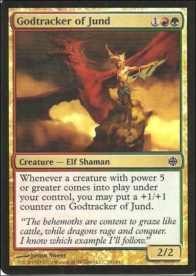 Magic The Gathering: Alara Reborn (Base Set) card 55-B Godtracker of Jund (foil)