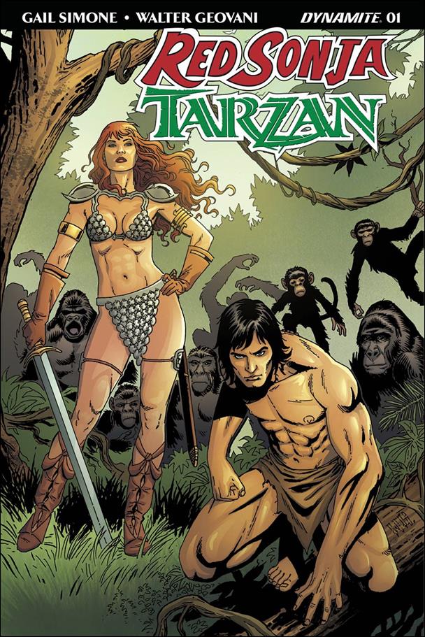 Red Sonja / Tarzan issue 1-D Walter Geovani Cover