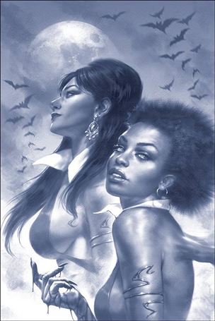 Sacred Six issue 2-O Lucio Parrillo 1:35 Blue Tint Virgin Cover