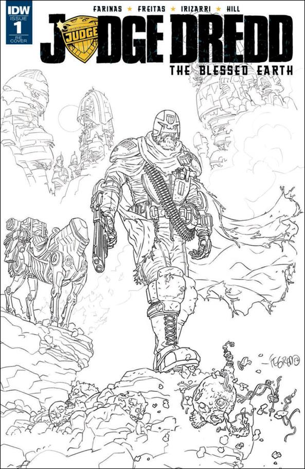 Judge Dredd: The Blessed Earth issue 1-D Duncan Fegredo Retailer Network Sketch Cover
