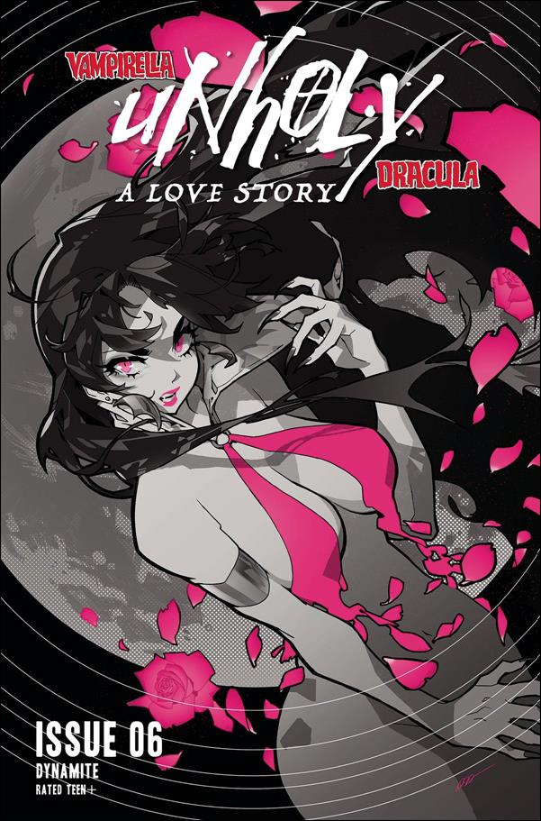 Vampirella/Dracula: Unholy issue 6-N Rose Besch 1:20 Spot Color Cover