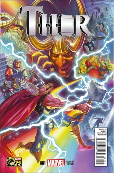 Thor (2014) issue 1-F Alex Ross 1:75 Marvel 75th Anniversary Cover