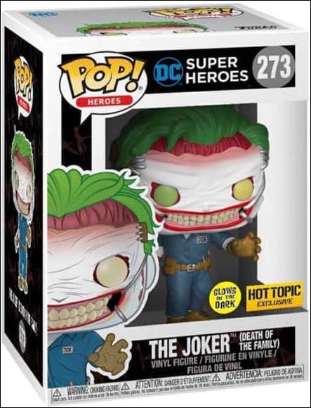 POP! Heroes figure 273-B The Joker (Death of the Family) (Glow) Hot Topic