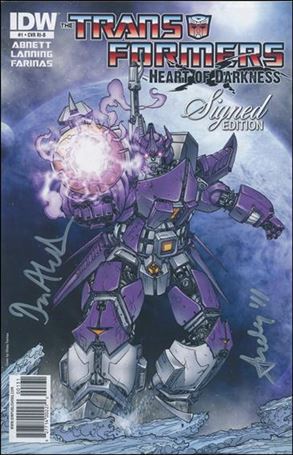 Transformers: Heart of Darkness issue 1-D Signed Edition (D. Abnett & A. Lanning) 1:25 Cover