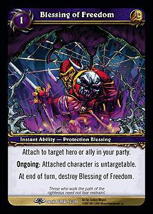 World of Warcraft: Through the Dark Portal (Base Set) card 55 Blessing of Freedom