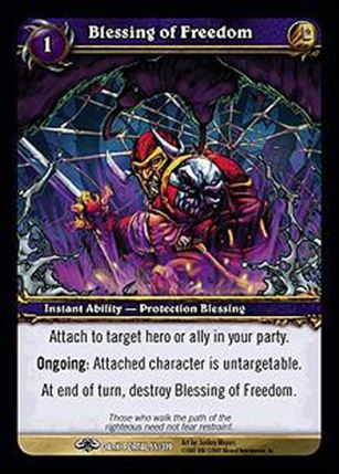 World of Warcraft: Through the Dark Portal (Base Set) card 55 Blessing of Freedom